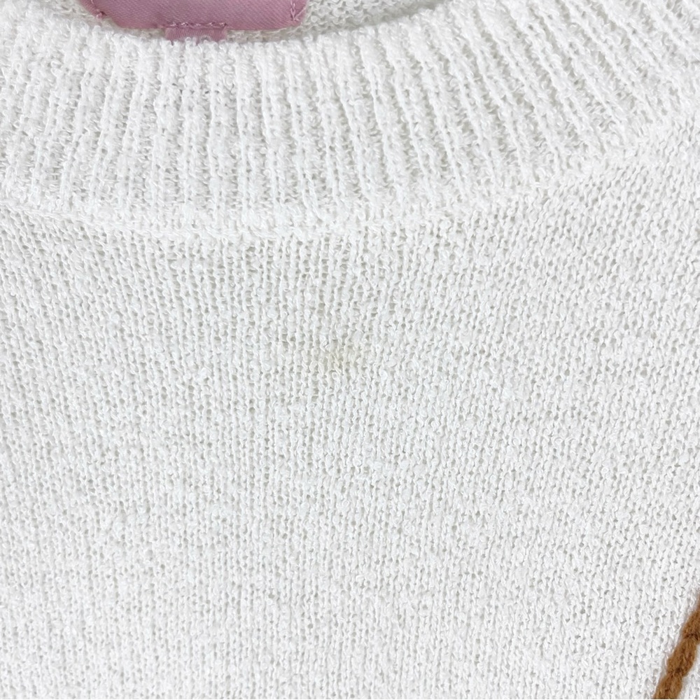 SHOW ME YOUR MUMU Cognac Howdy Graphic Knit Long Sleeves Woodsy Sweater Size XS - Picture 6 of 11